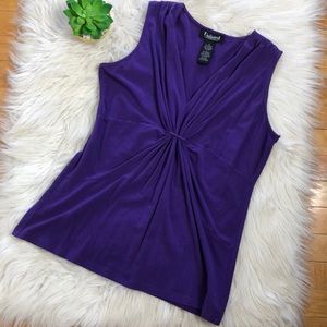 Unlisted Small Purple Sleeveless Top Empire waist